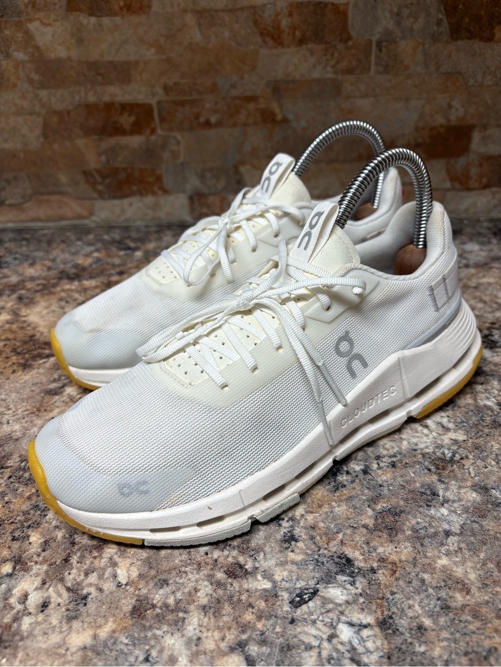 On Running Cloudnova Form 2 White Ivory Gum Sneakers Size 7